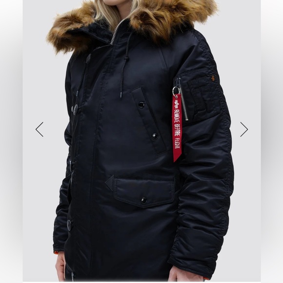 Alpha Industries N-3B SLIM FIT PARKA, Fits S/M - Picture 2 of 9
